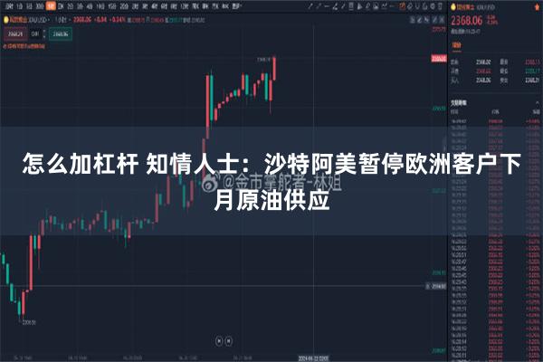 怎么加杠杆 知情人士：沙特阿美暂停欧洲客户下月原油供应
